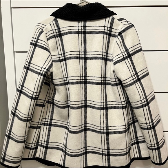 Sonoma Buffalo Plaid Sherpa Open Jacket XL - Picture 2 of 5